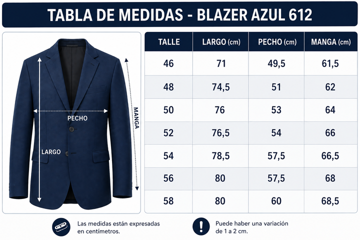 Blazer Azul 612