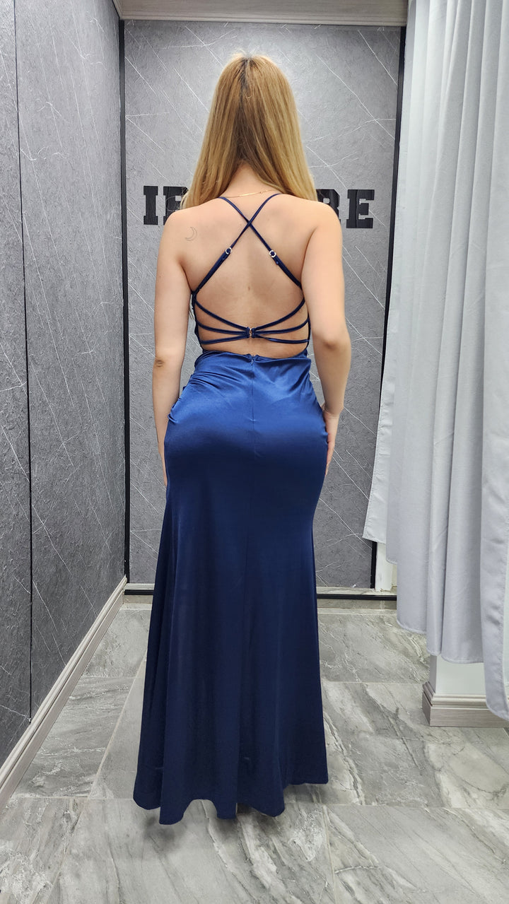 Vestido de Gala Aurora Azul m