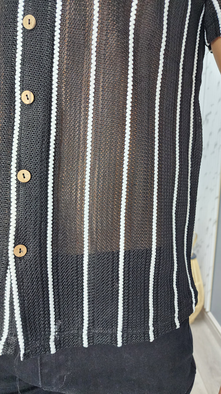Camisa Lenon Negra (170)