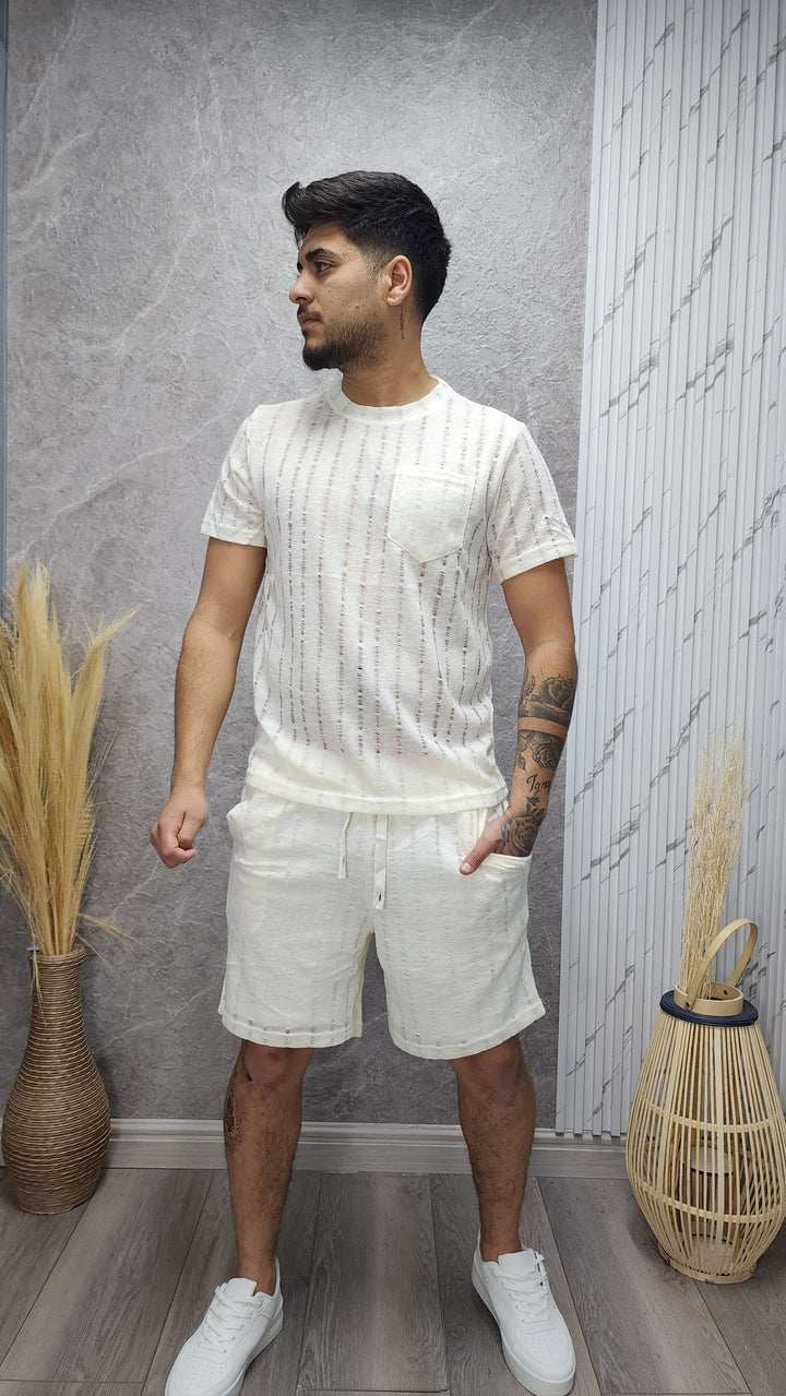 Conjunto Destroyed Blanco