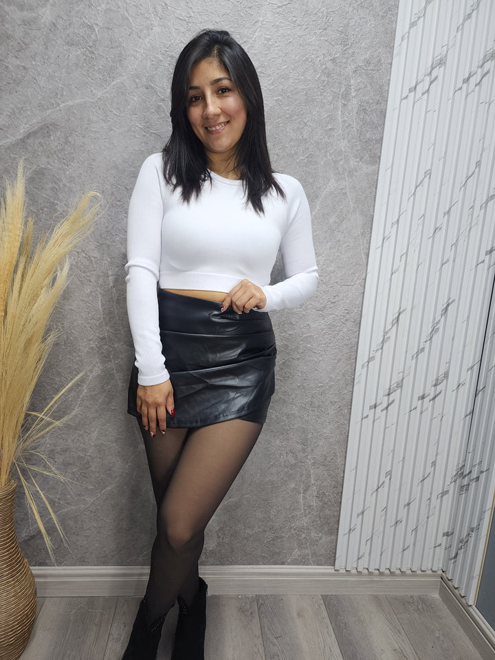 Falda black fit