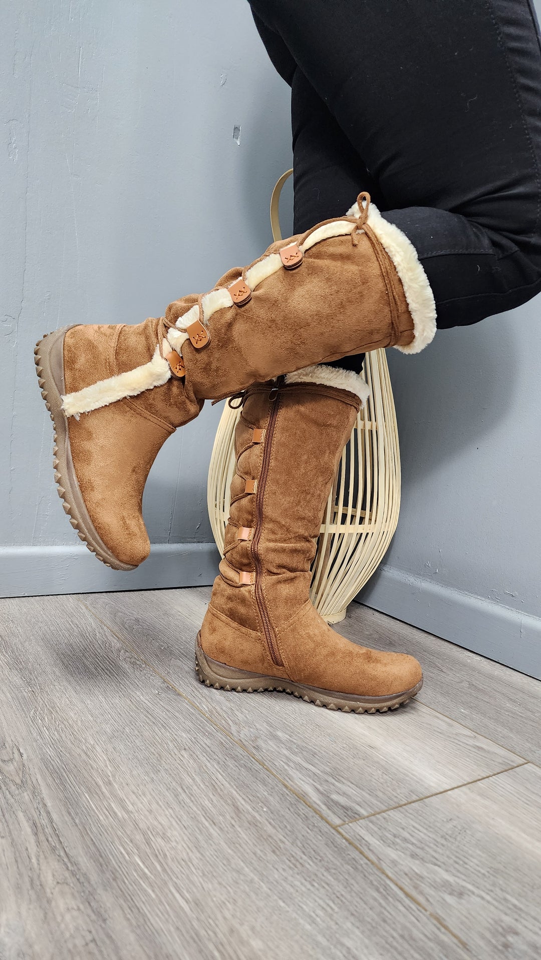 Bota Velvet khaki
