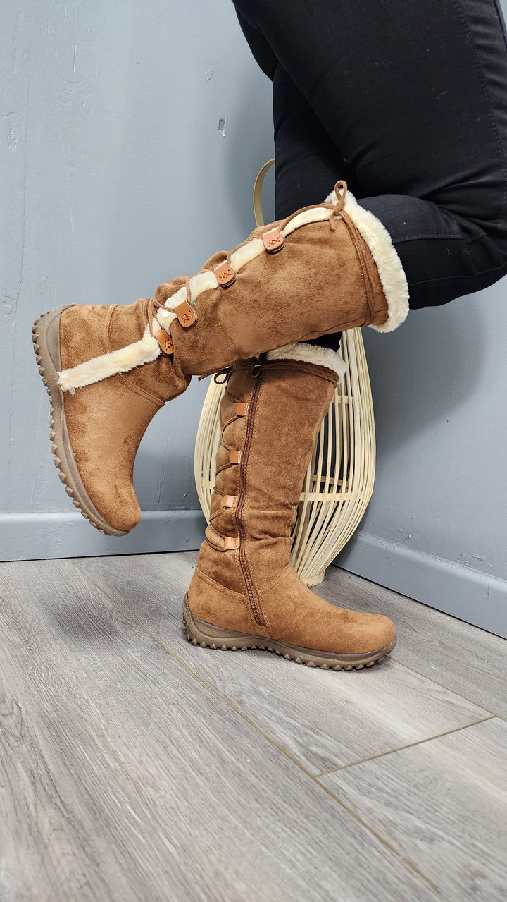Bota Velvet khaki