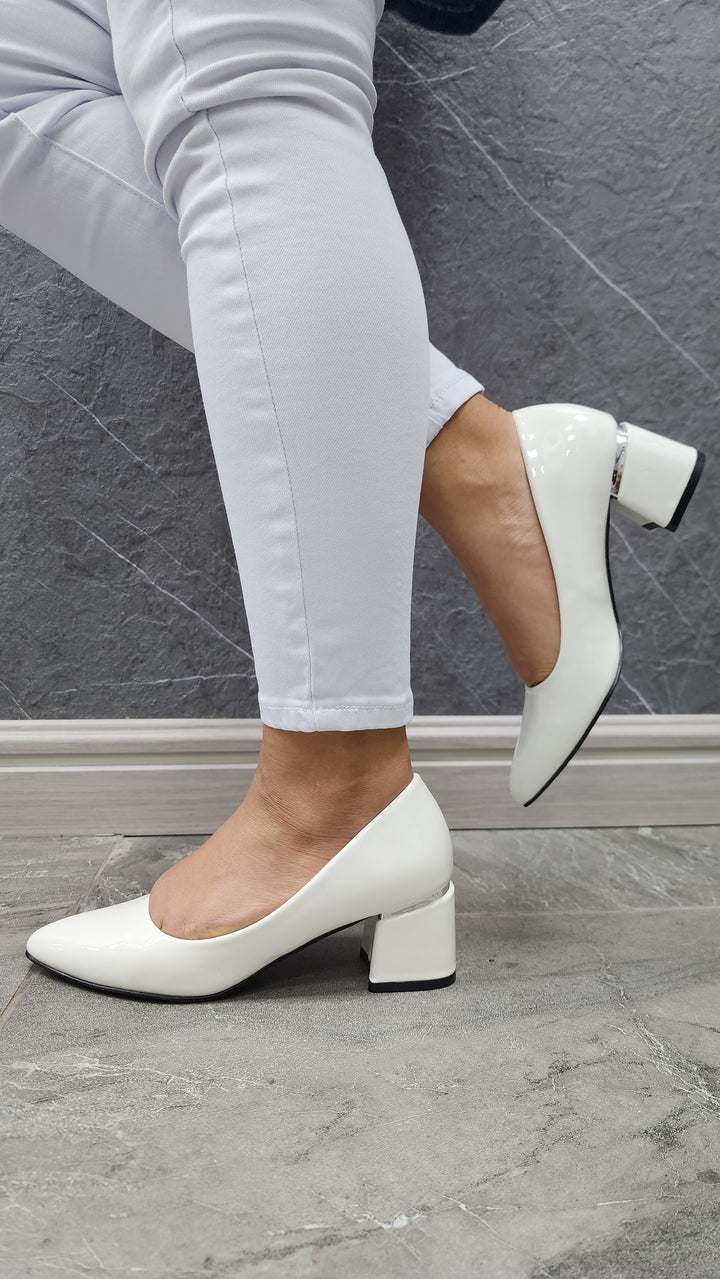 Zapato taco cuadrado