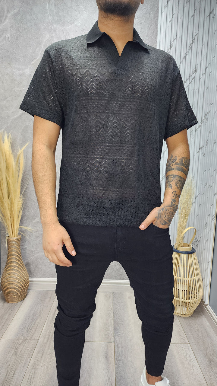 Polera Cuello Negro (168)
