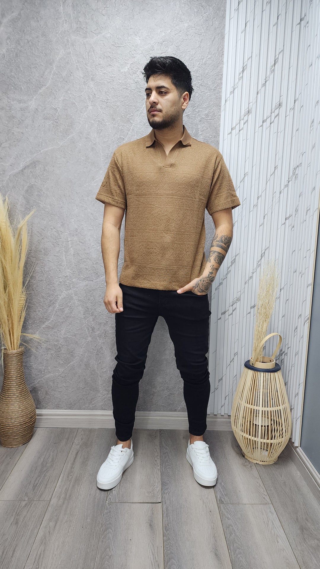 Polera Cuello Café (168)