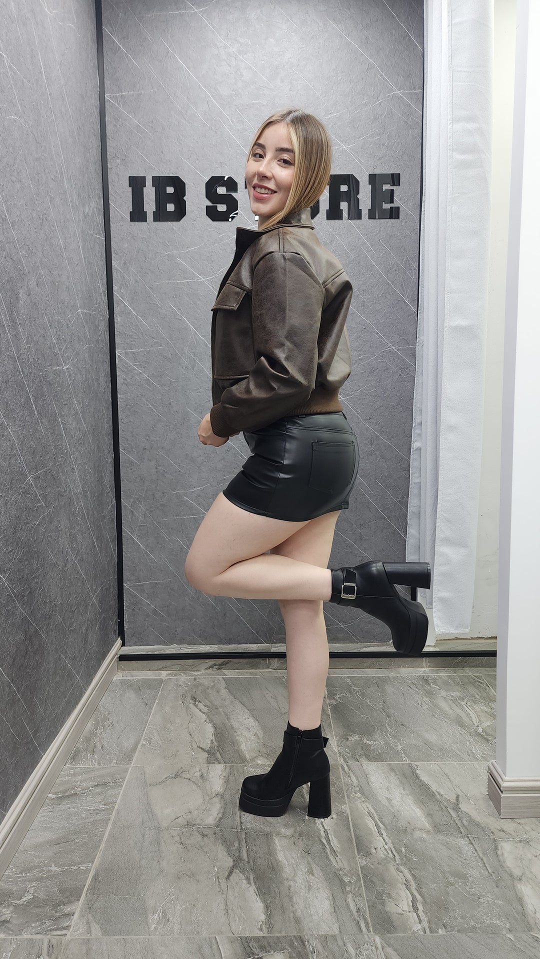 Chaqueta eco cuero Dakota C