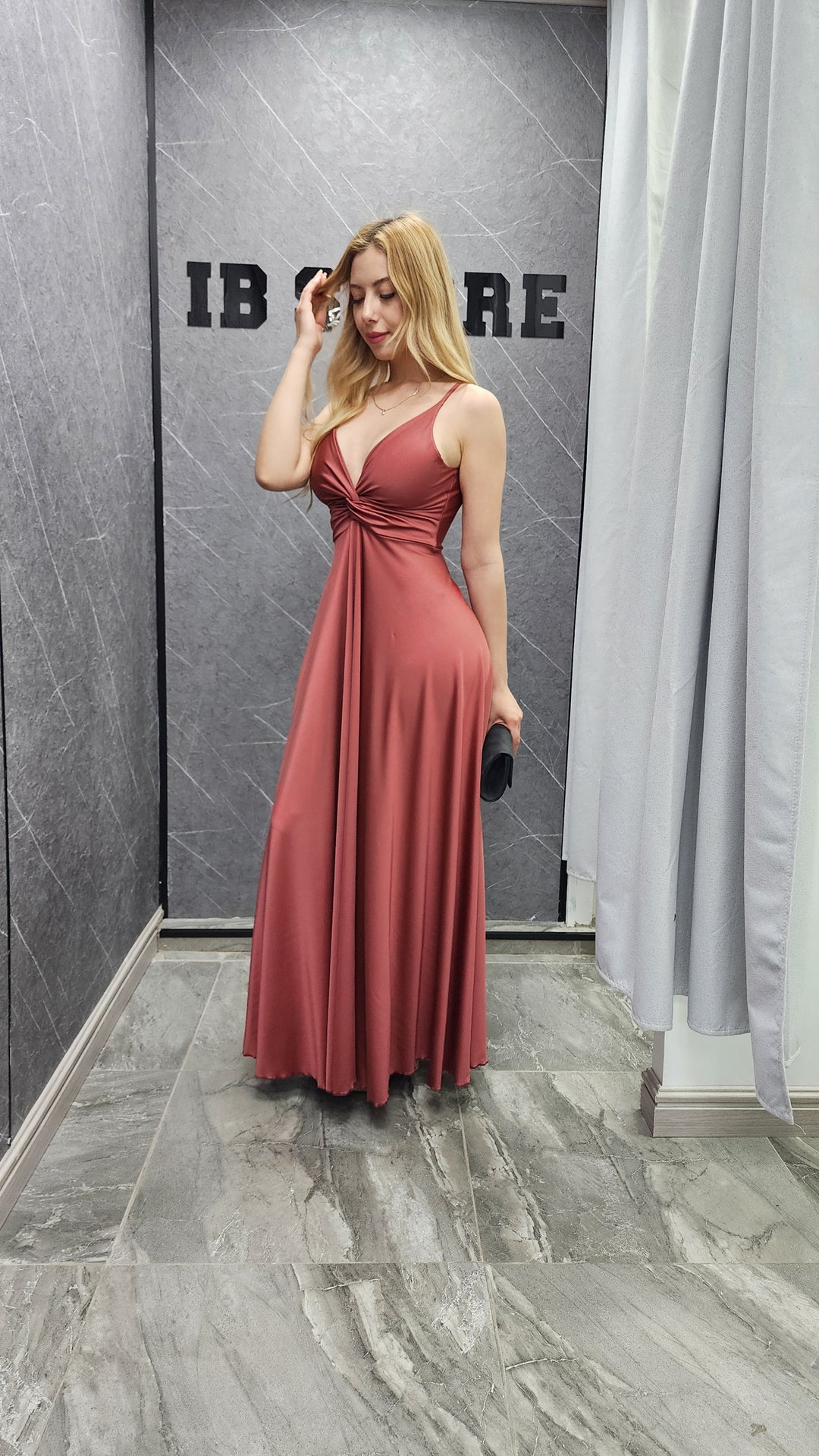 Vestido Giulia terracota