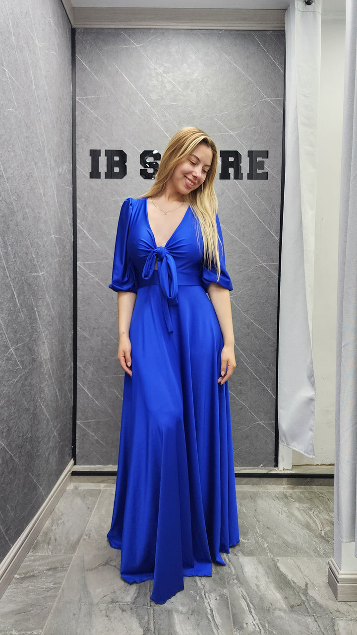 Vestido Renata azul rey