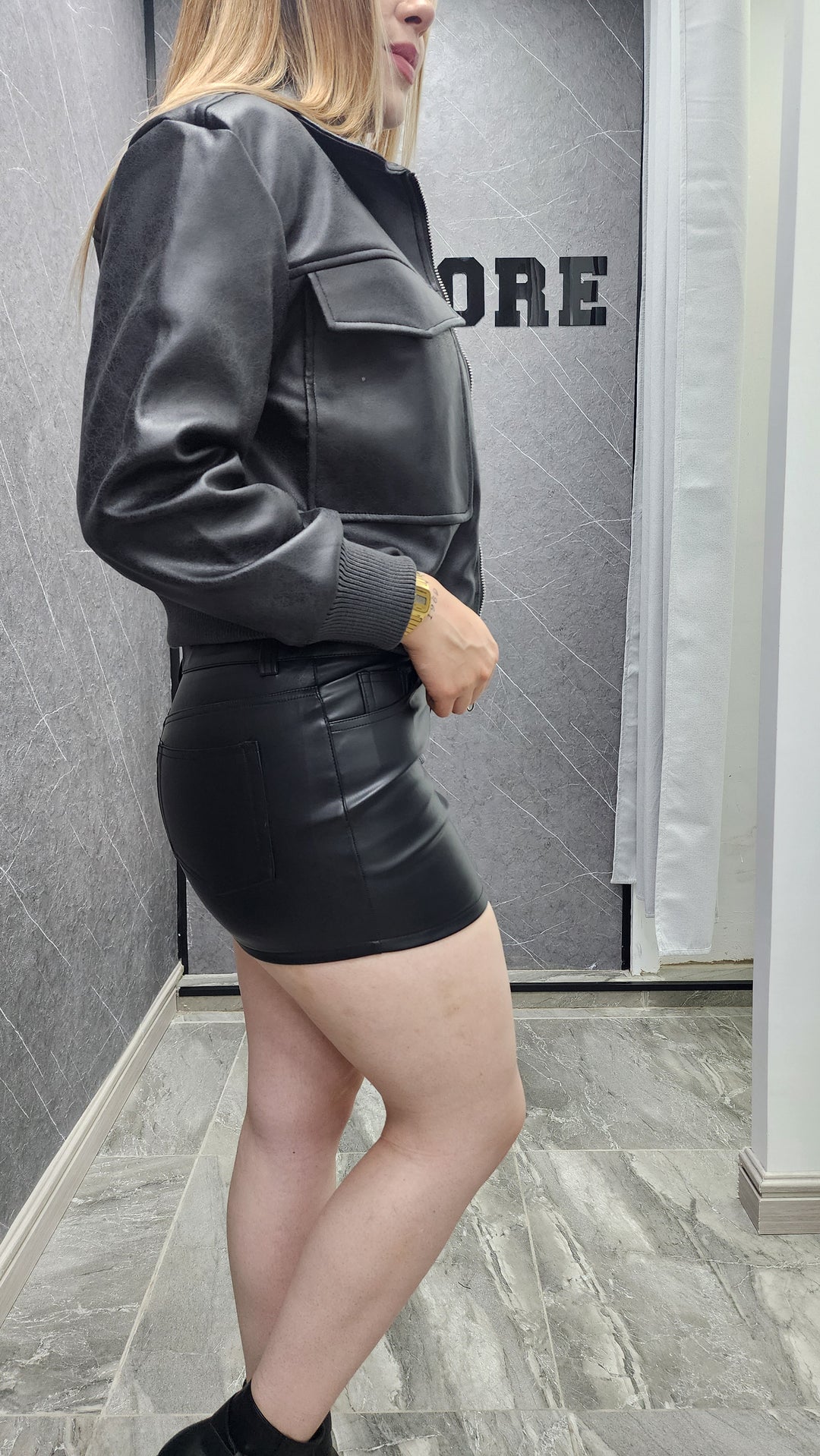 Chaqueta eco cuero Dakota N