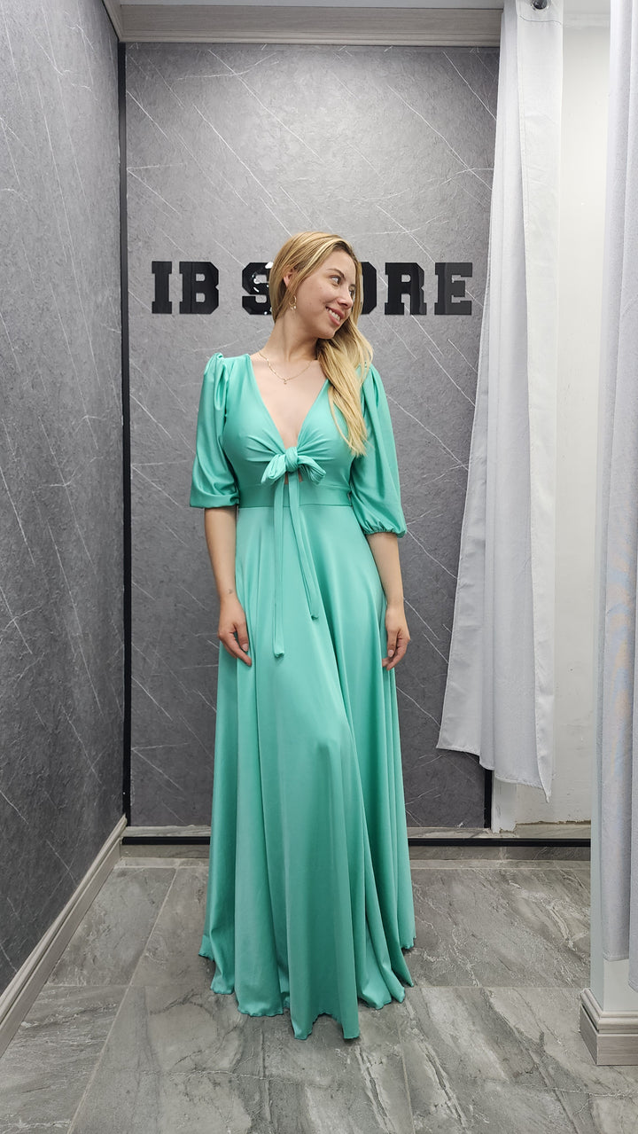 Vestido Renata verde agua