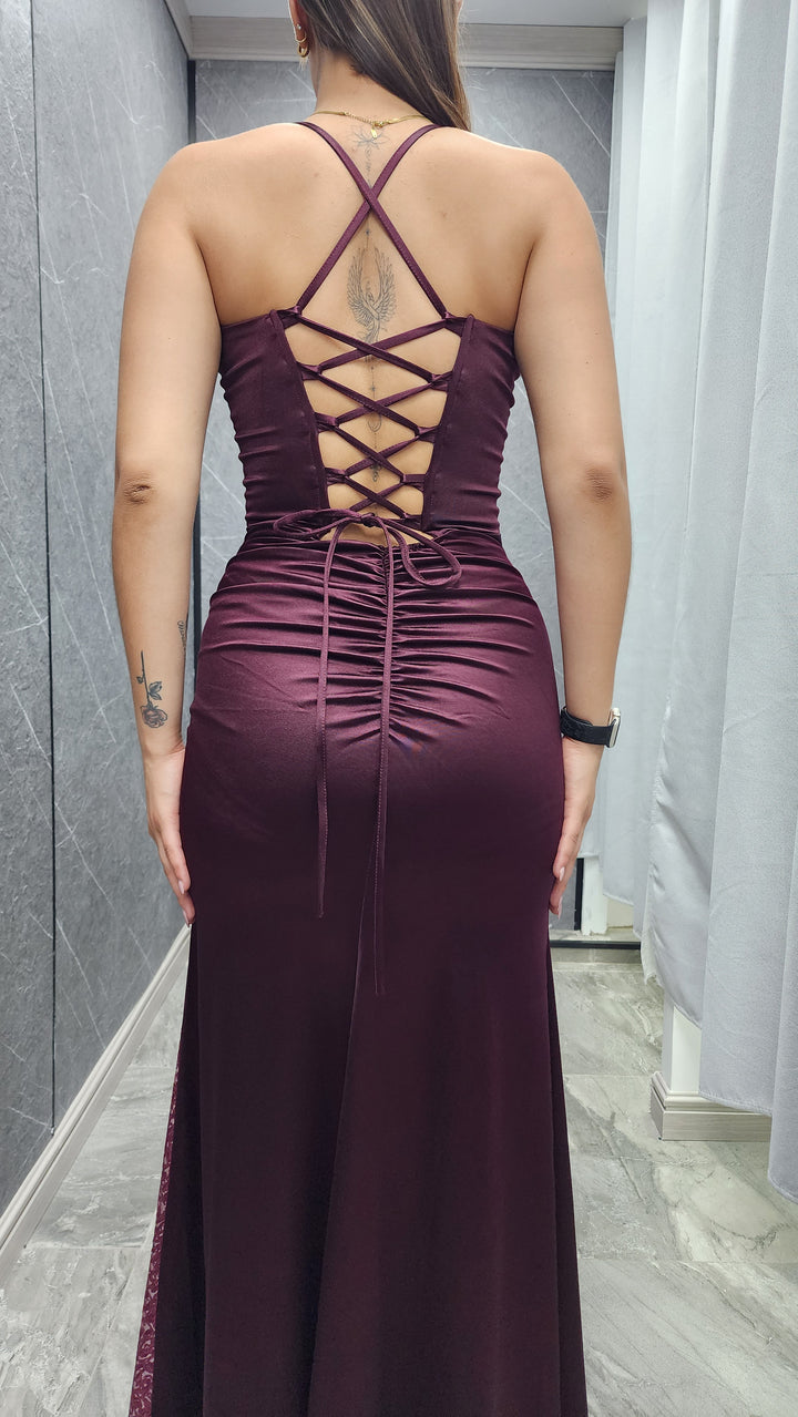 Vestido de Gala Lluvia vino