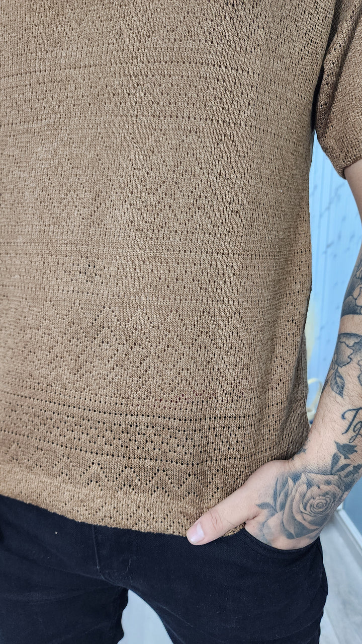 Polera Cuello Café (168)