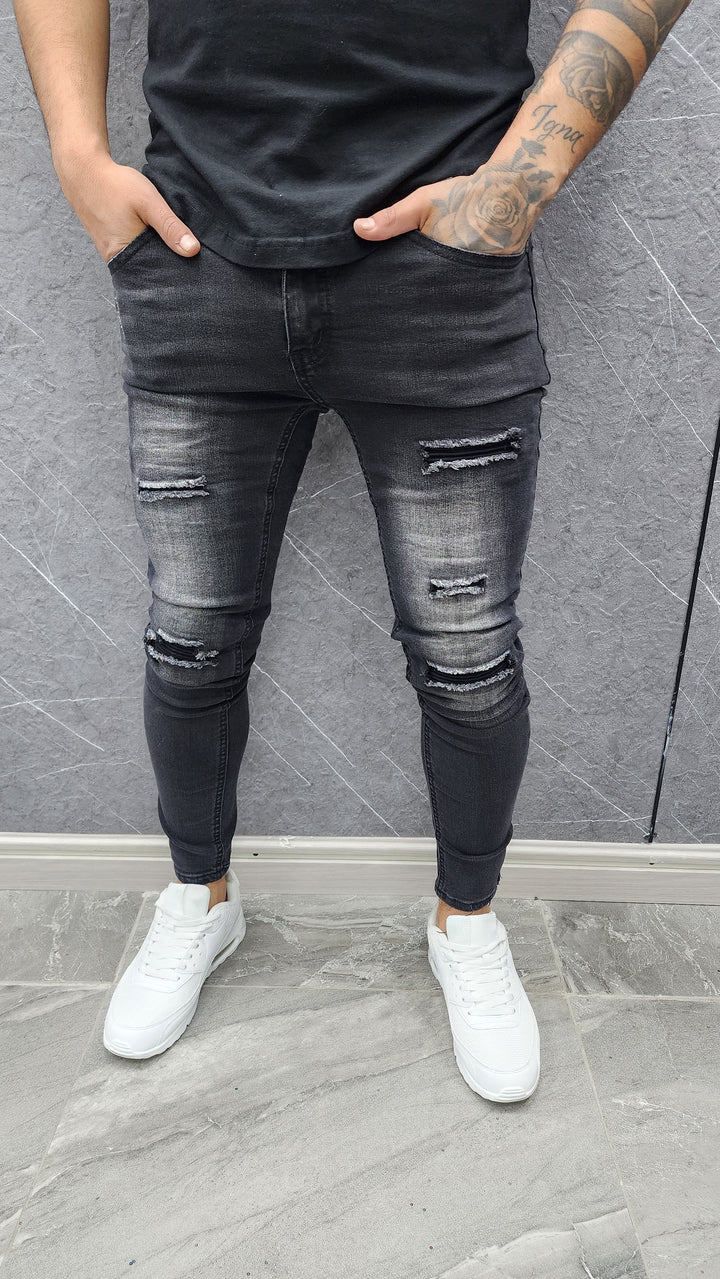 Skinny Negro Desgastado 005