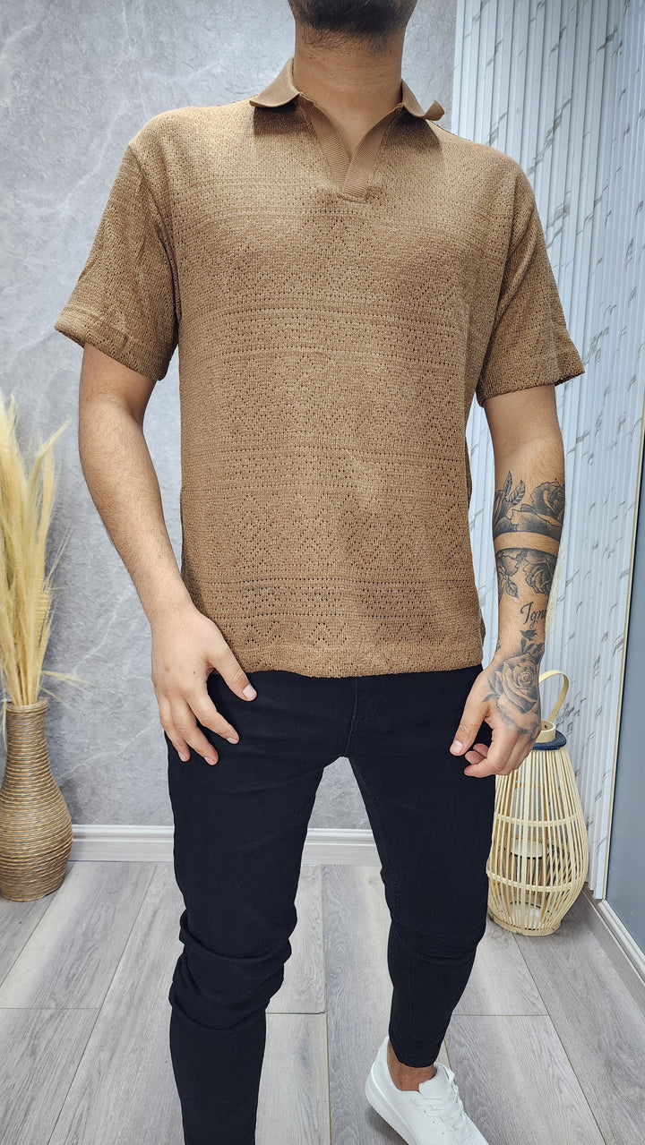 Polera Cuello Café (168)