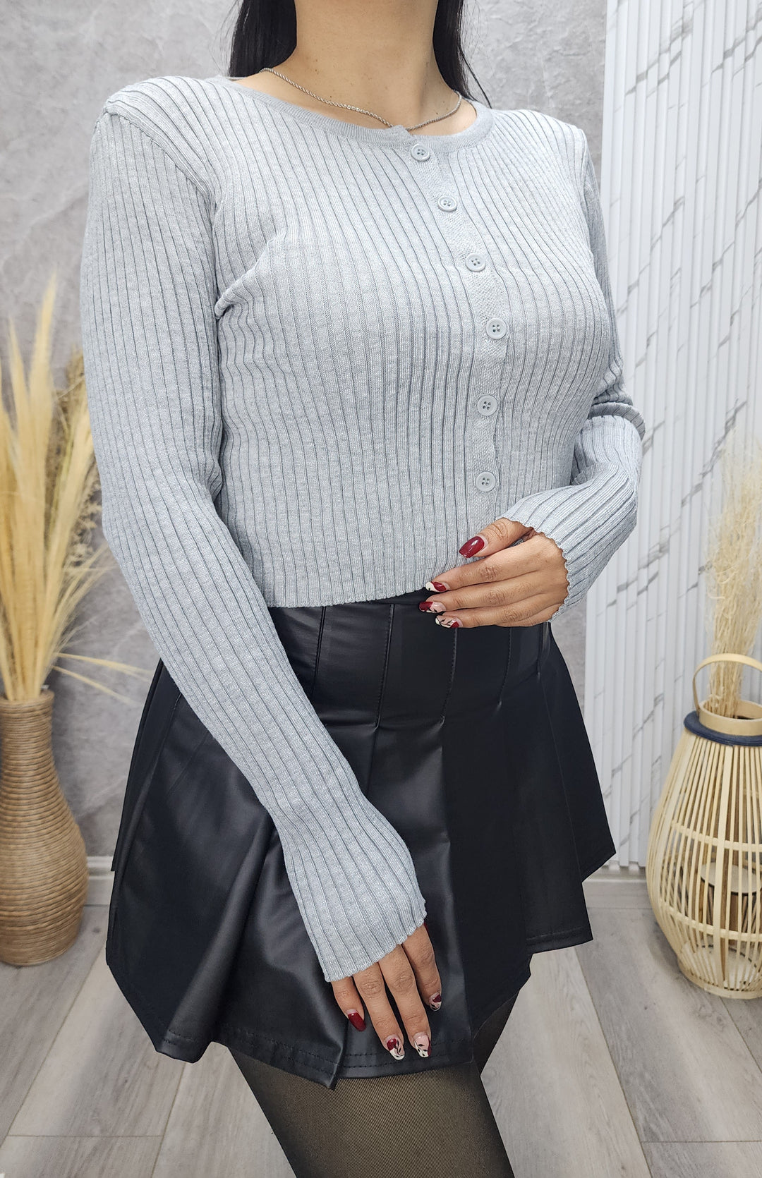 Polera Lilian gris - Standar - ibstore