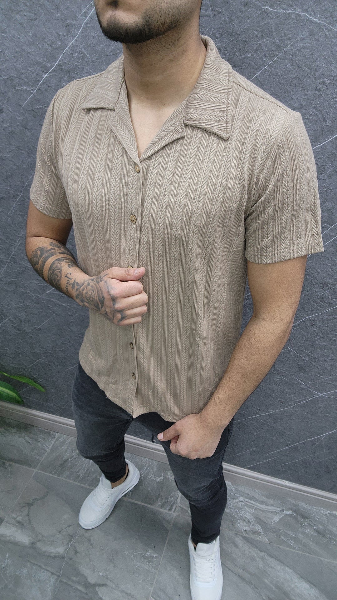 Camisa Café 176