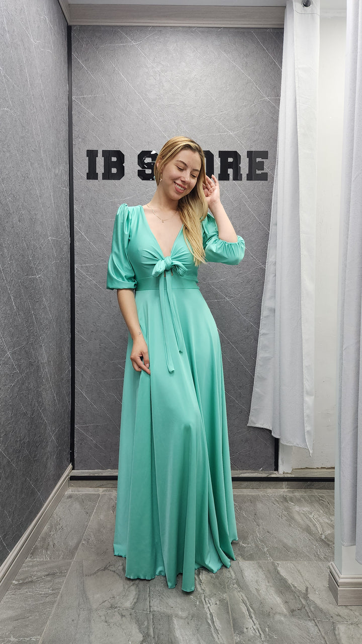 Vestido Renata verde agua