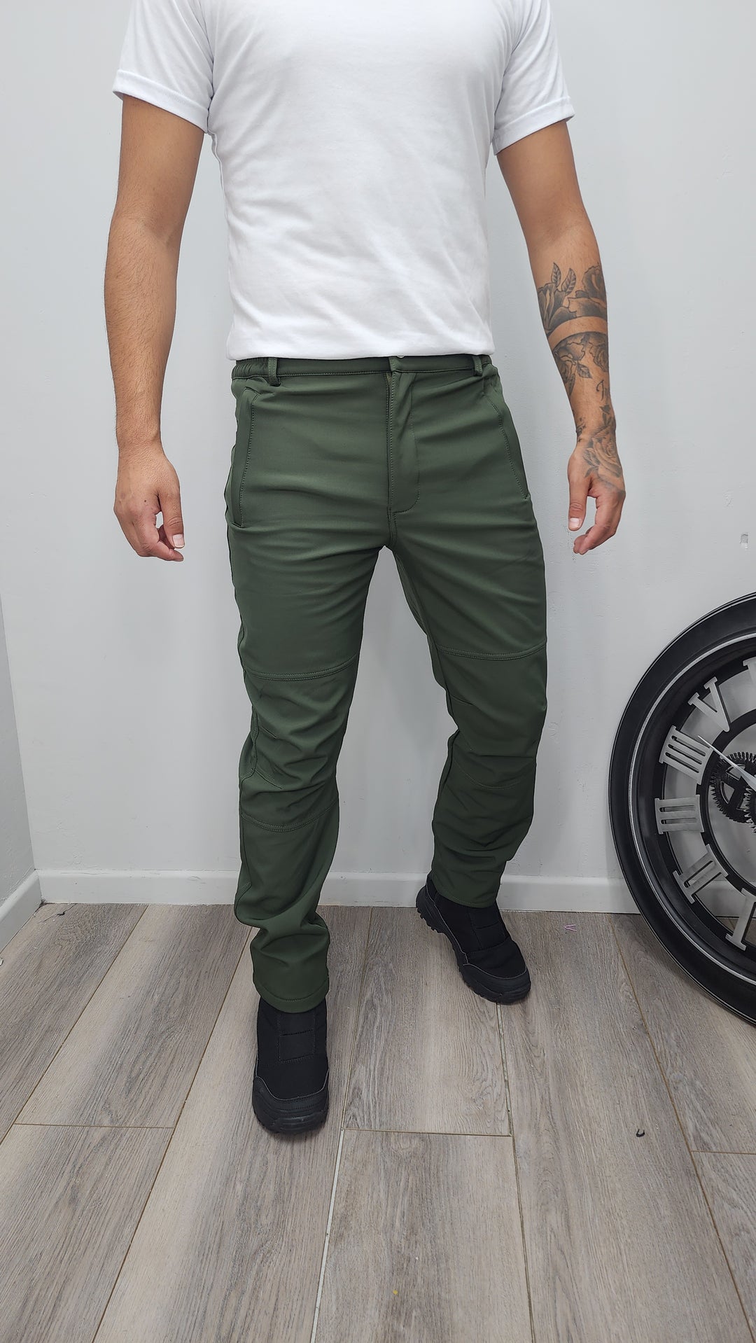 Pantalón liso Softshell 810 Verde - M - ibstore
