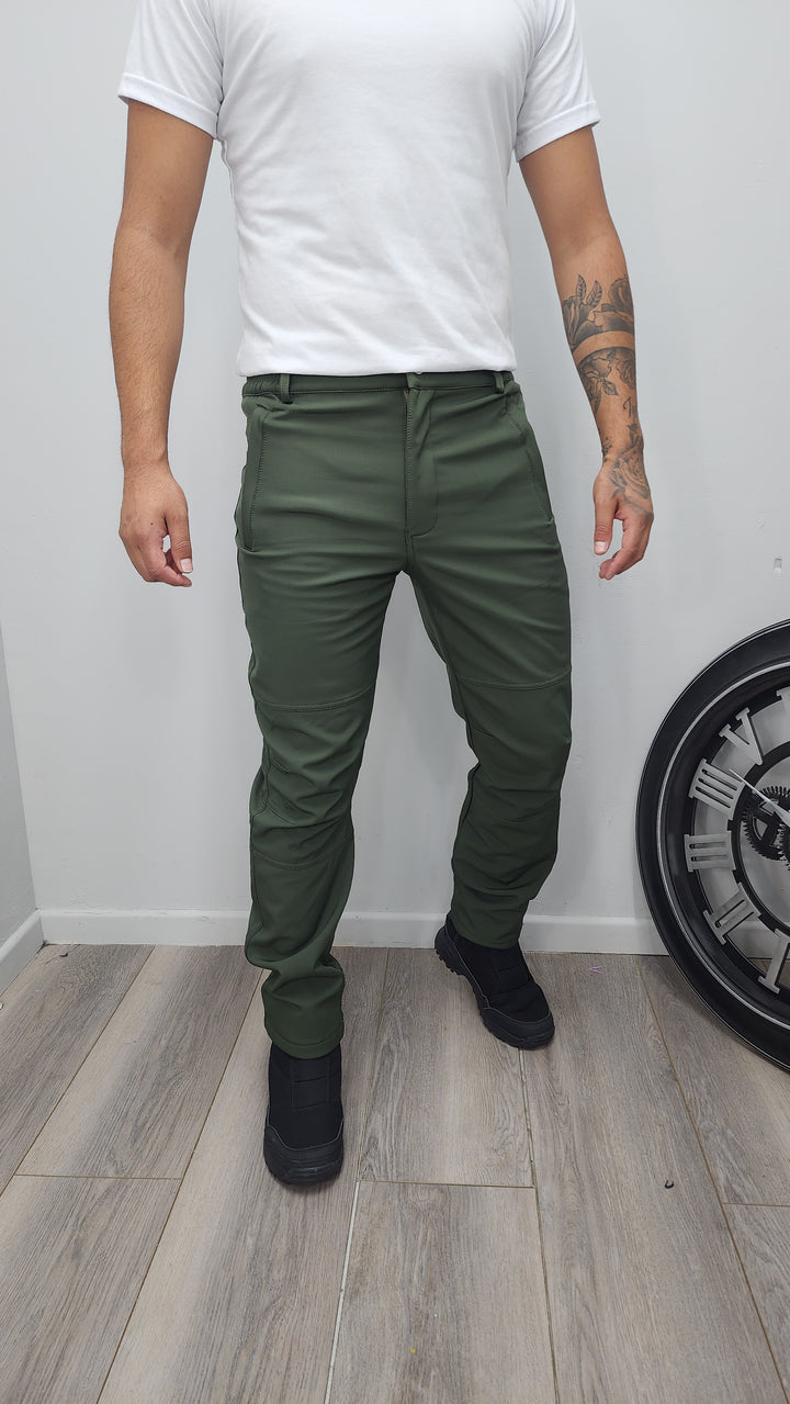 Pantalón liso Softshell 810 Verde - M - ibstore