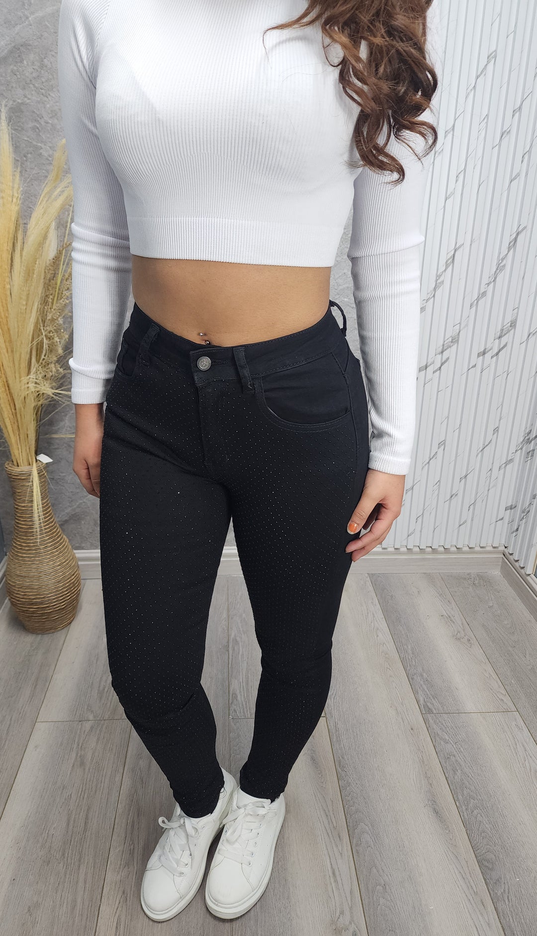 Jeans Skinny Crystal black 019 - 34 - ibstore