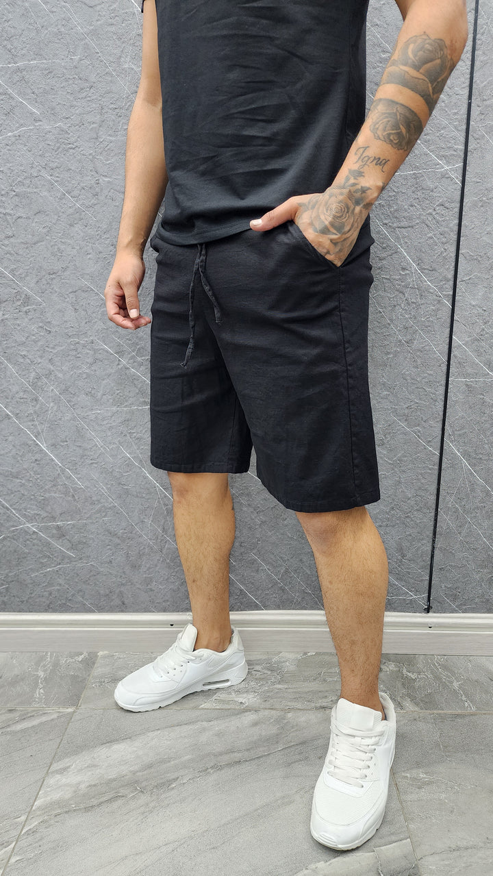 Short Lino Negro