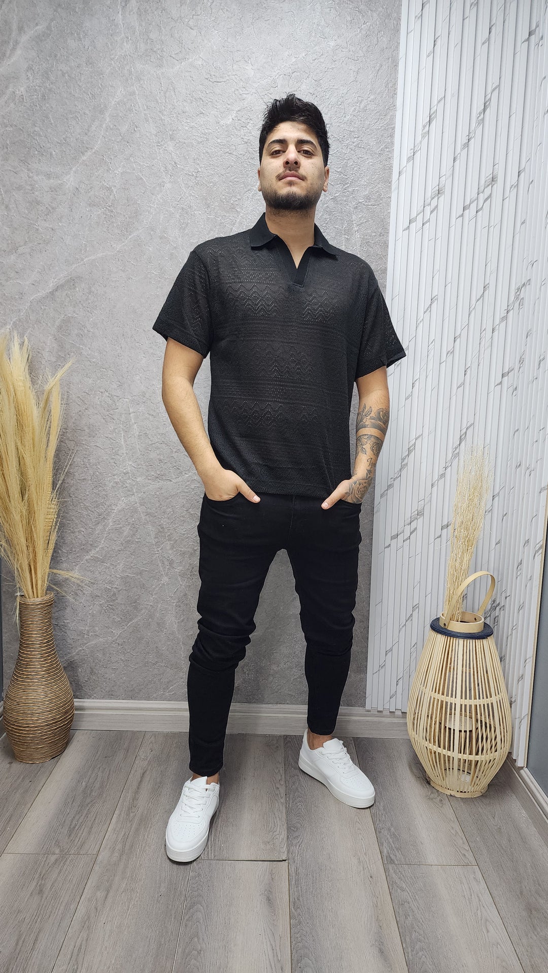 Polera Cuello Negro (168)