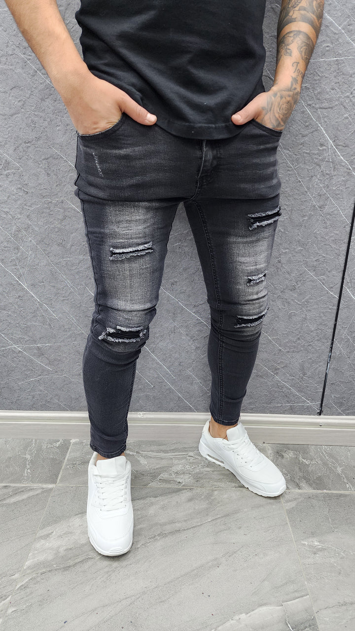 Skinny Negro Desgastado 005