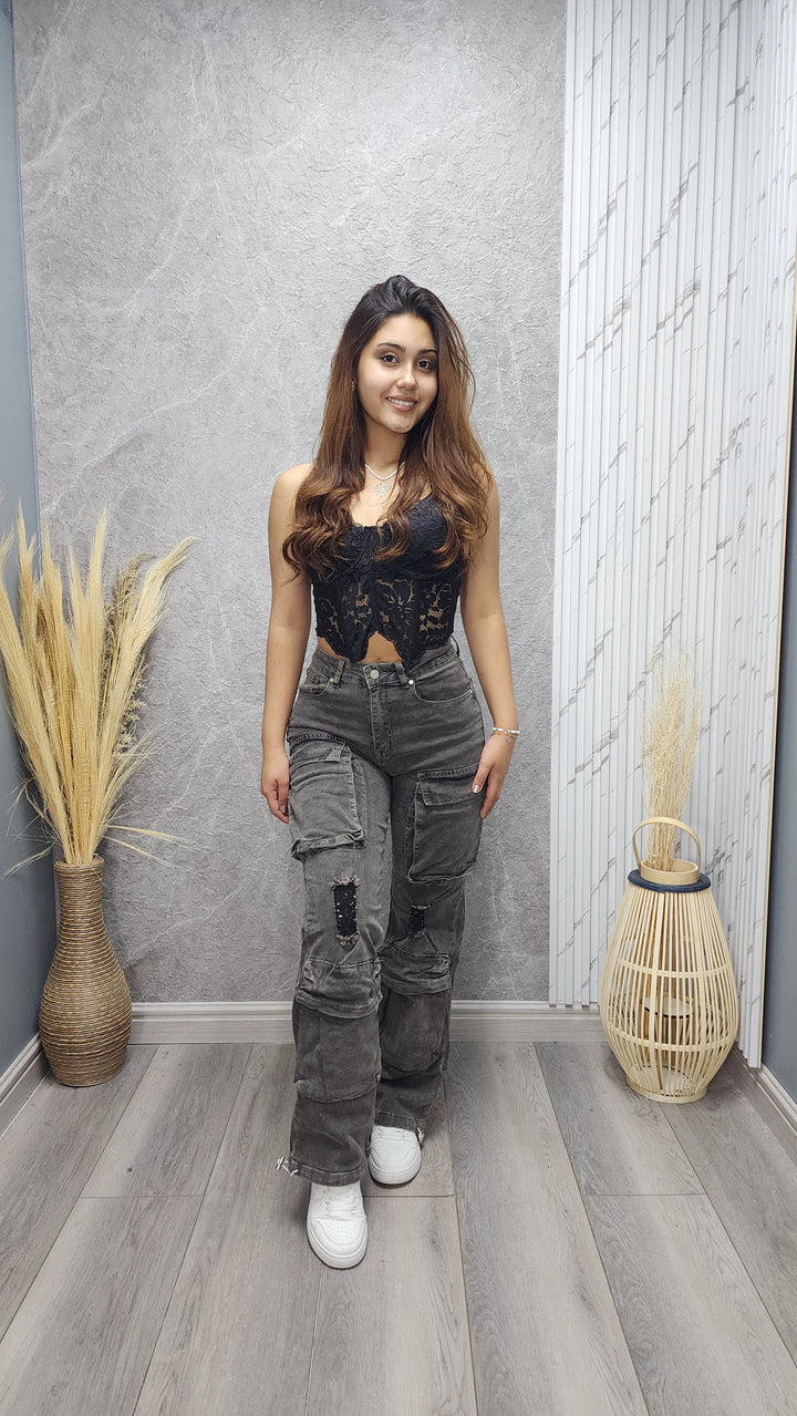 Jeans Cargo Clara (130) - 34 - ibstore