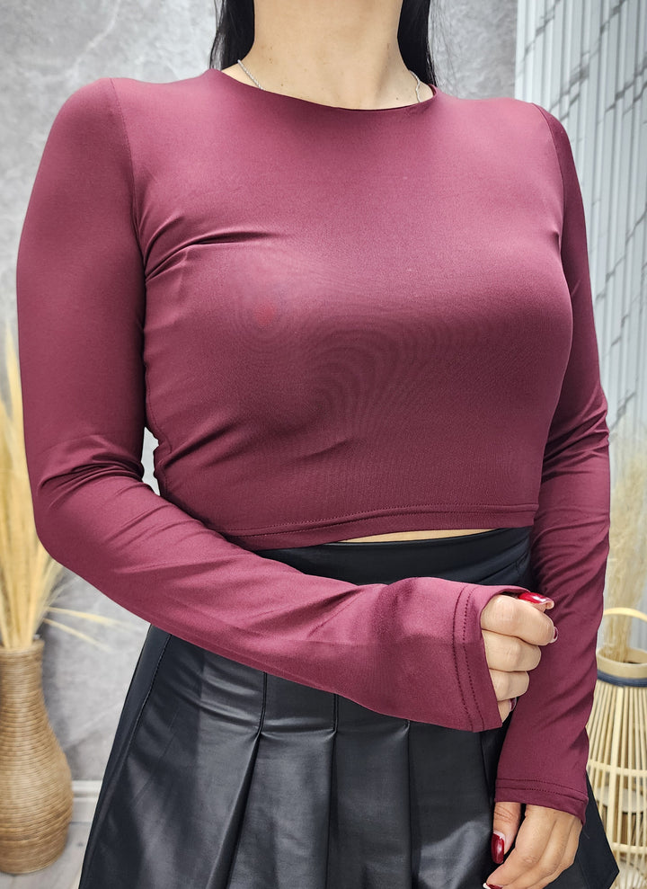 Polera Sabrina burdeo - Standar - ibstore