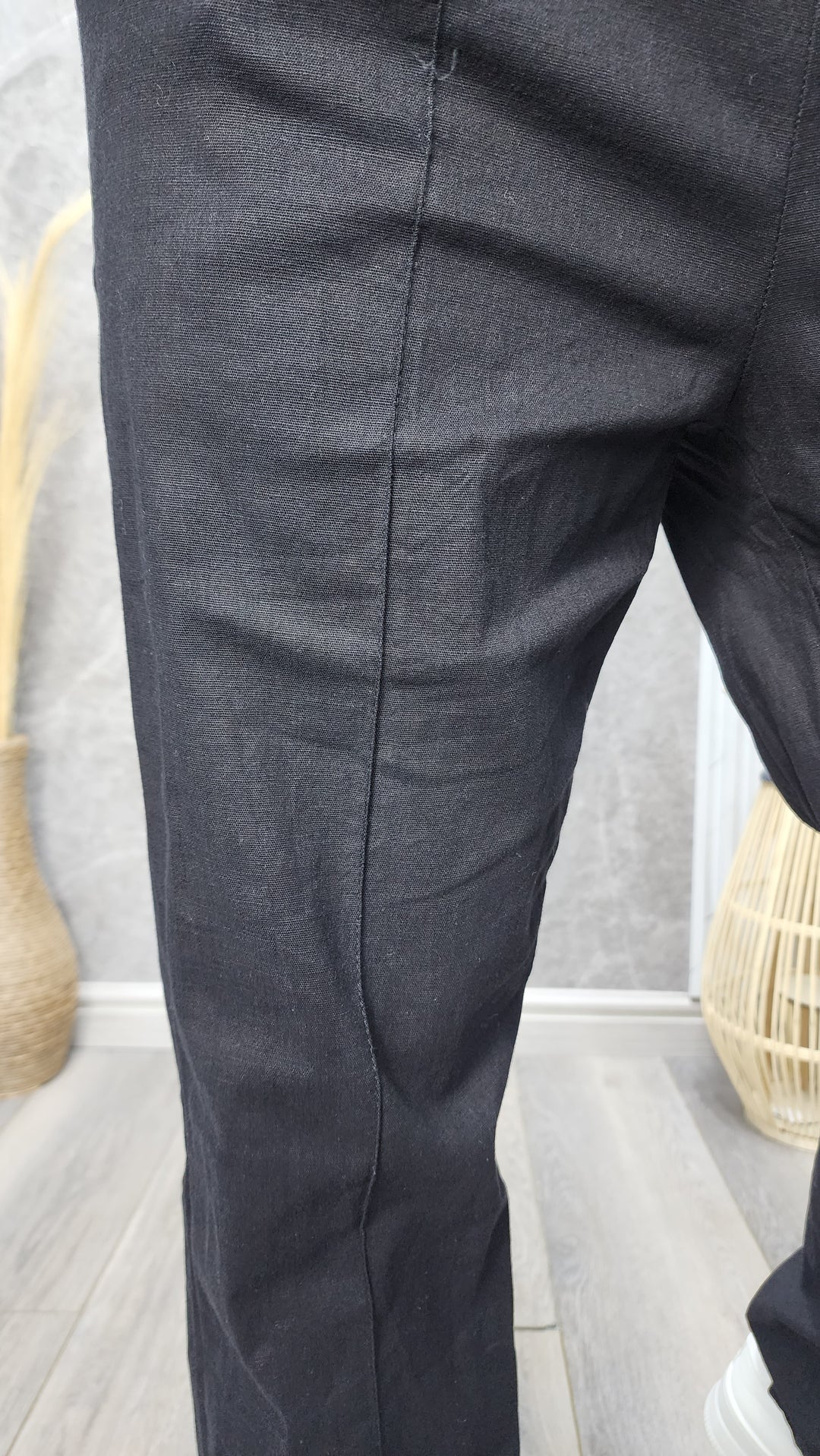 Pantalón Lino Negro