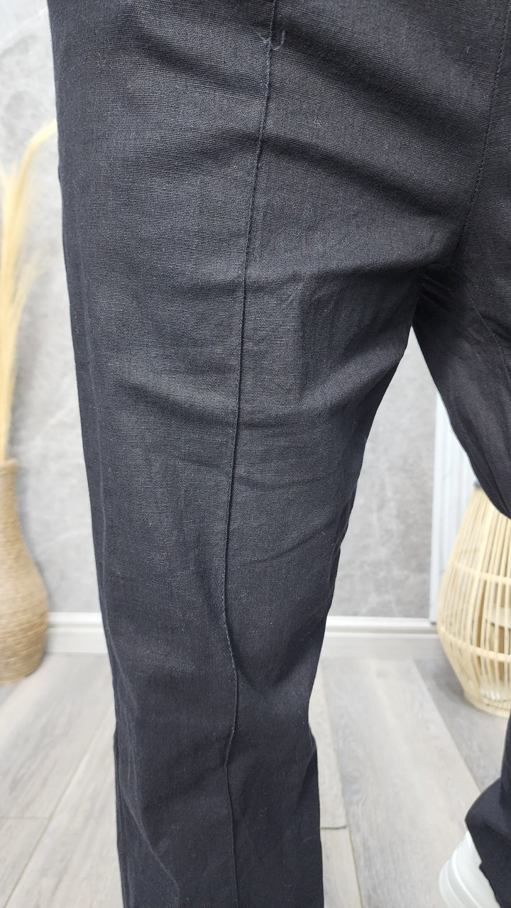 Pantalón Lino Negro