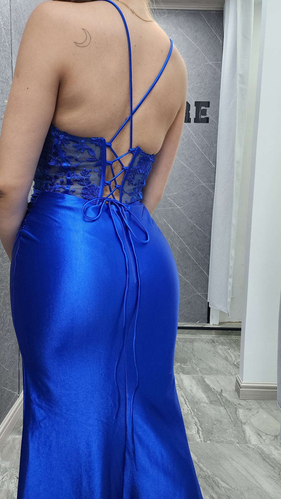 Vestido de Gala Amelia azul
