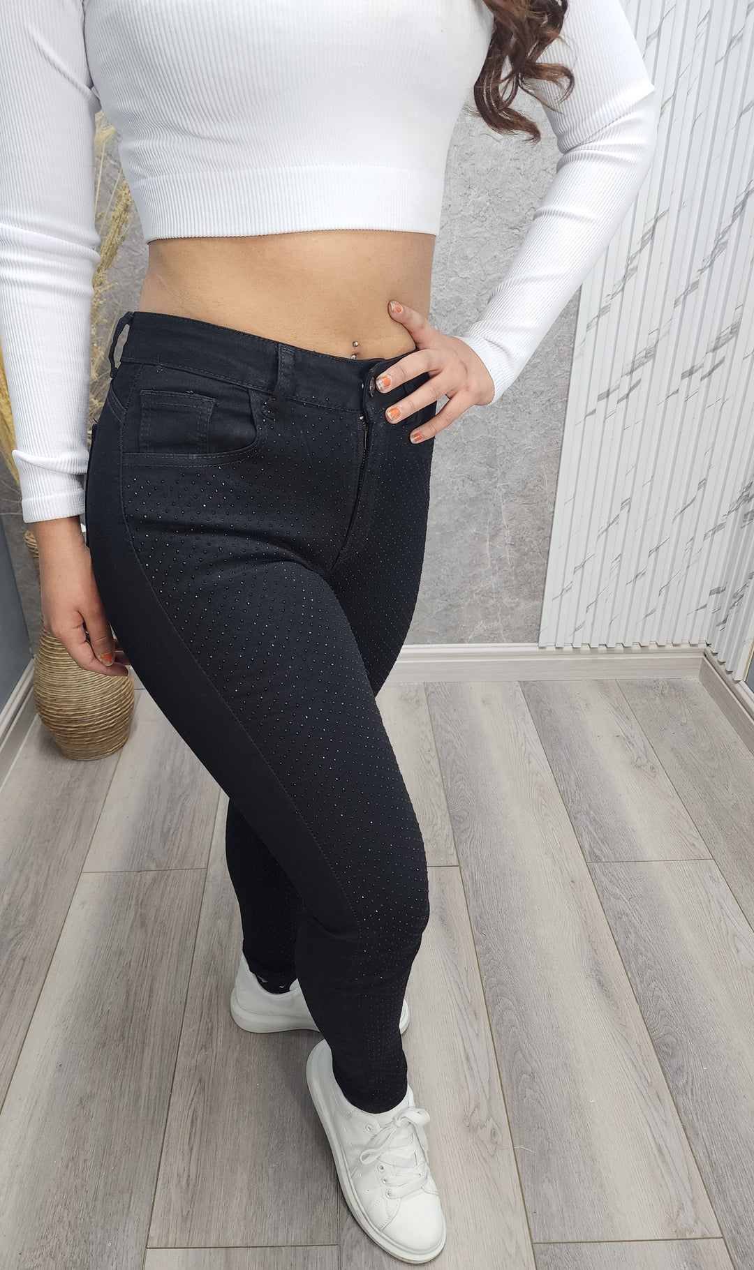 Jeans Skinny Crystal black 019 - 34 - ibstore