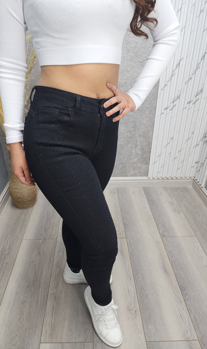Jeans Skinny Crystal black 019 - 34 - ibstore