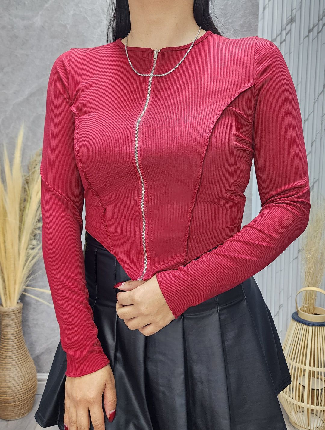 Polera jacinta burdeo - Standar - ibstore