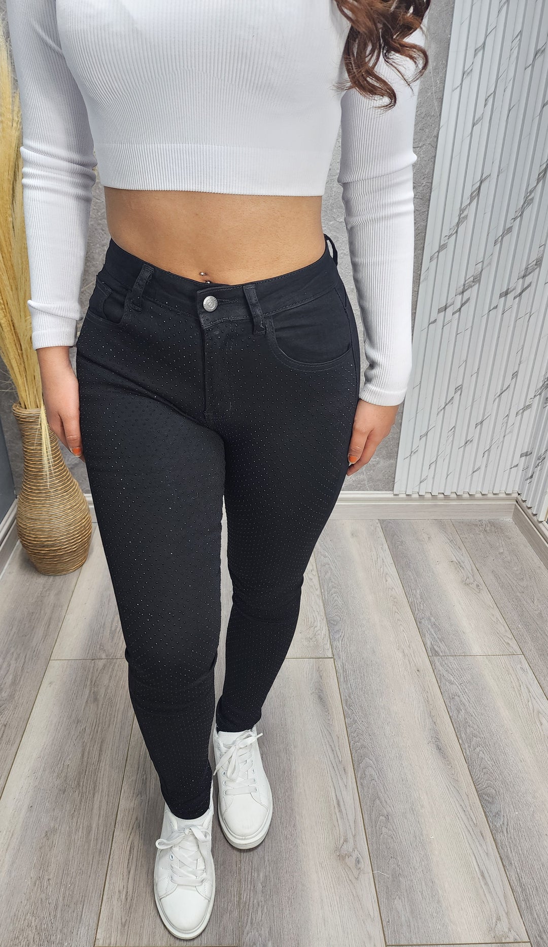Jeans Skinny Crystal black 019 - 34 - ibstore