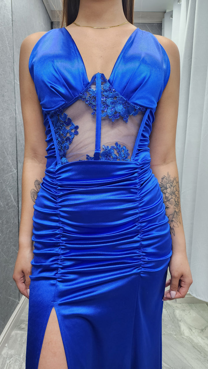 Vestido de gala Zafiro Azul Rey