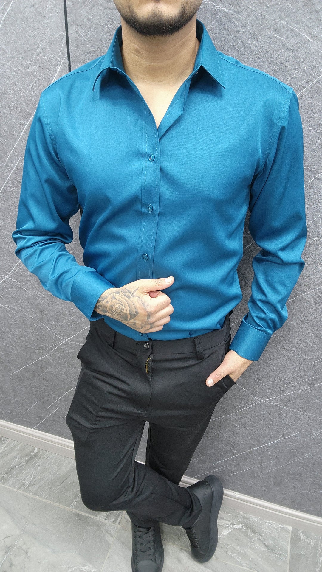 Camisa Satín Normal