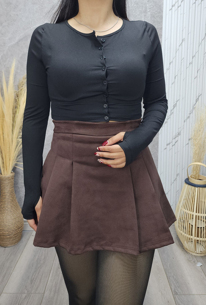 Falda short tableada Samy C - Standar - ibstore