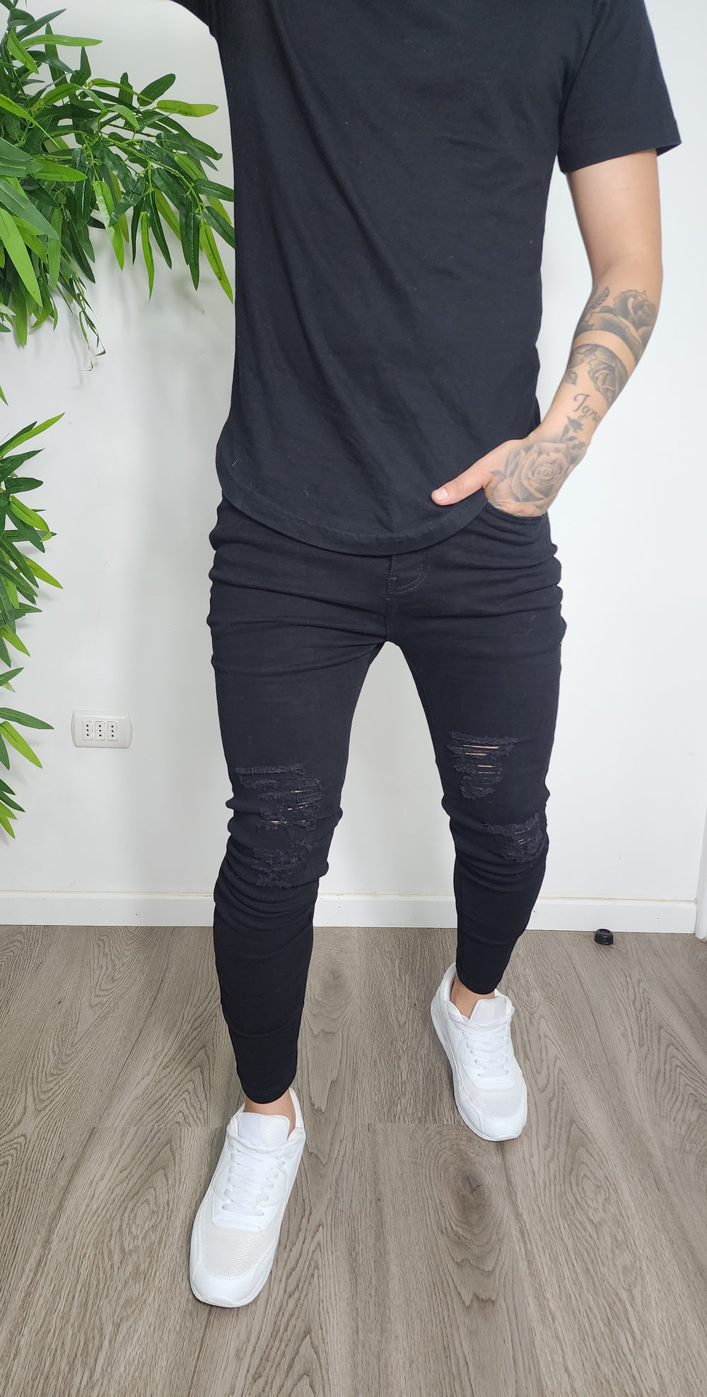 Jeans destroyed negro 622 - 40 - ibstore