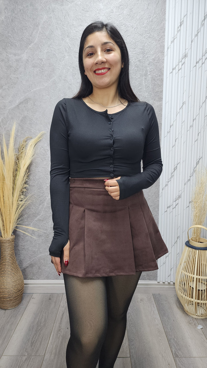 Falda short tableada Samy C - Standar - ibstore
