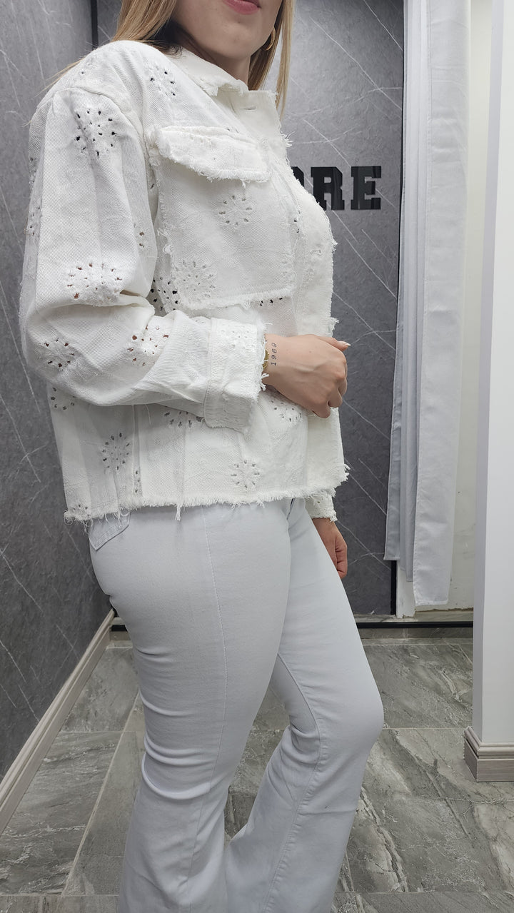 Chaqueta Bordada Siena Bl