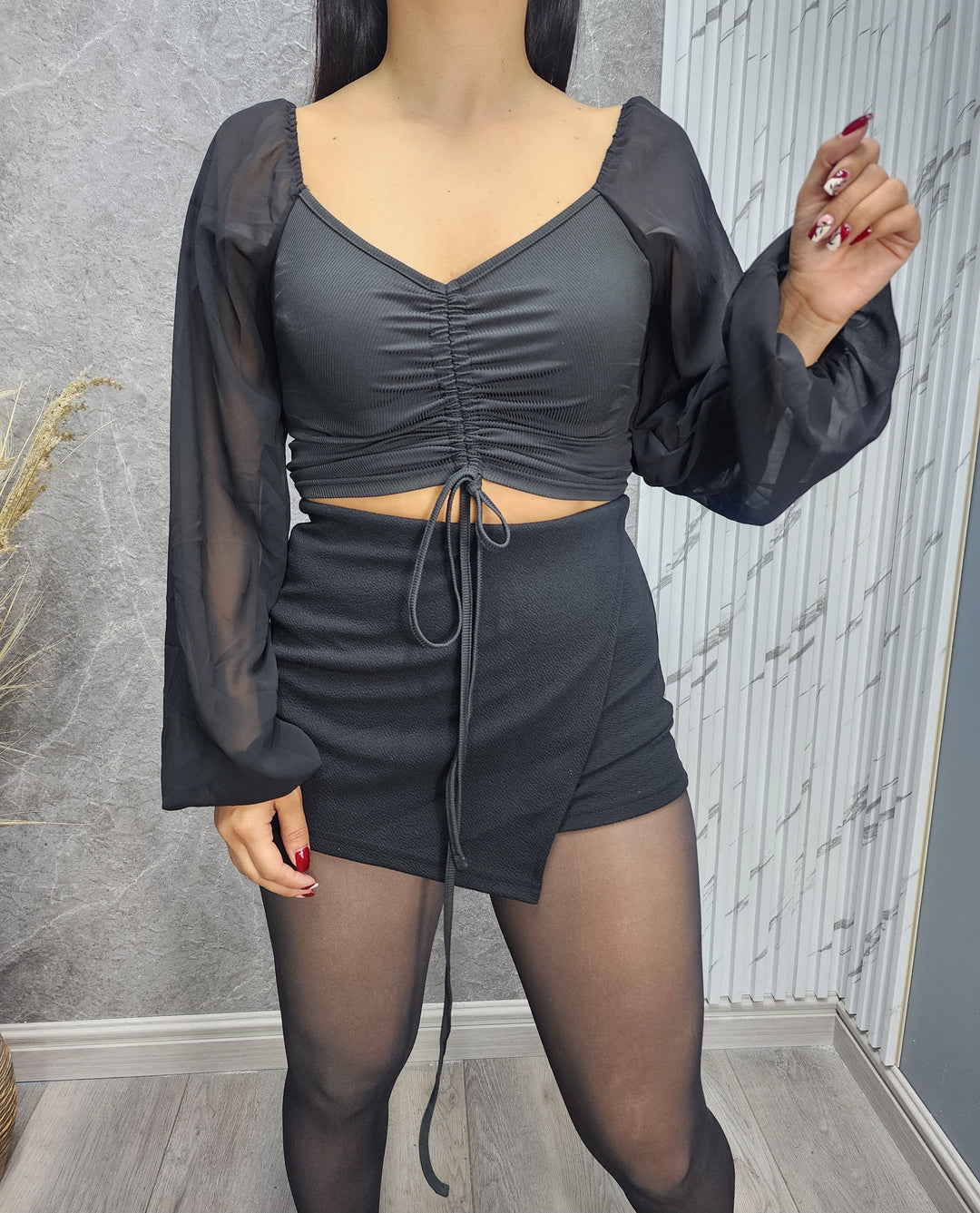 Polera Aurora negra - Standar - ibstore
