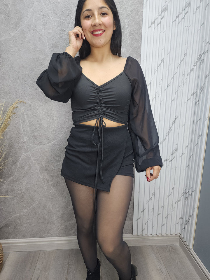 Polera Aurora negra - Standar - ibstore