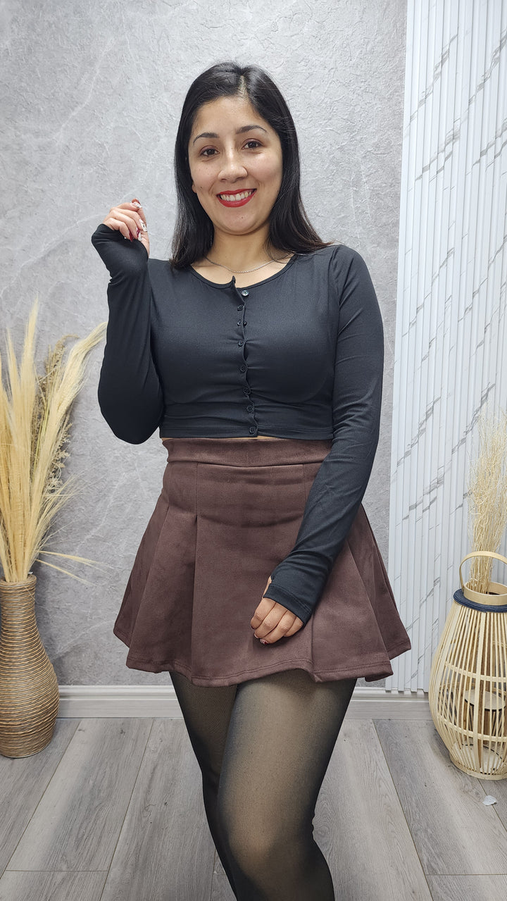 Falda short tableada Samy C - Standar - ibstore