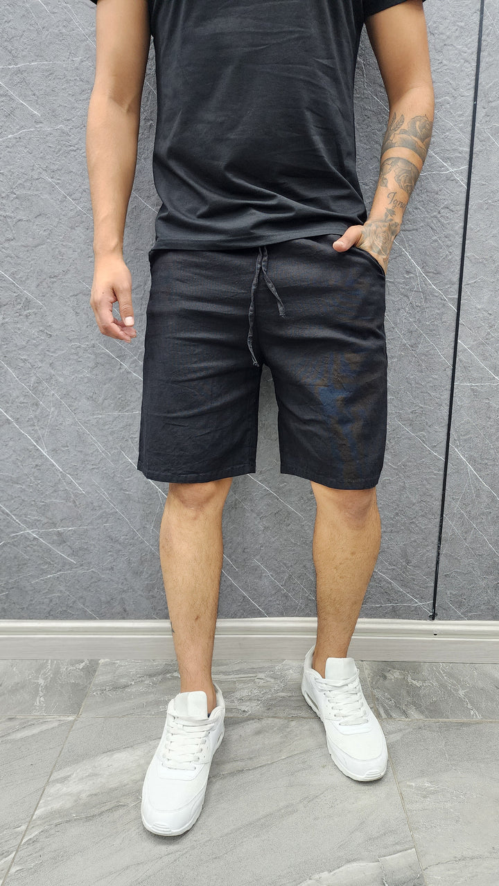 Short Lino Negro