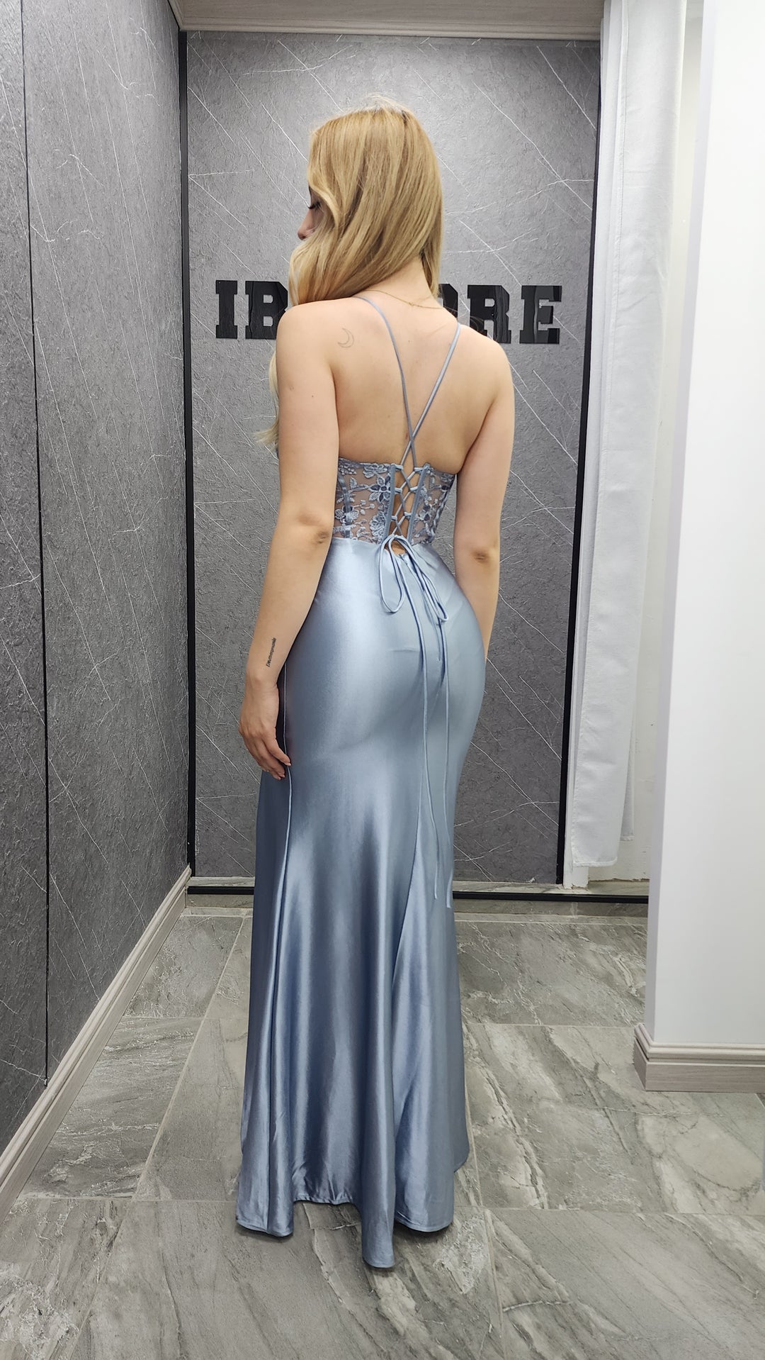 Vestido de Gala Amelia celeste