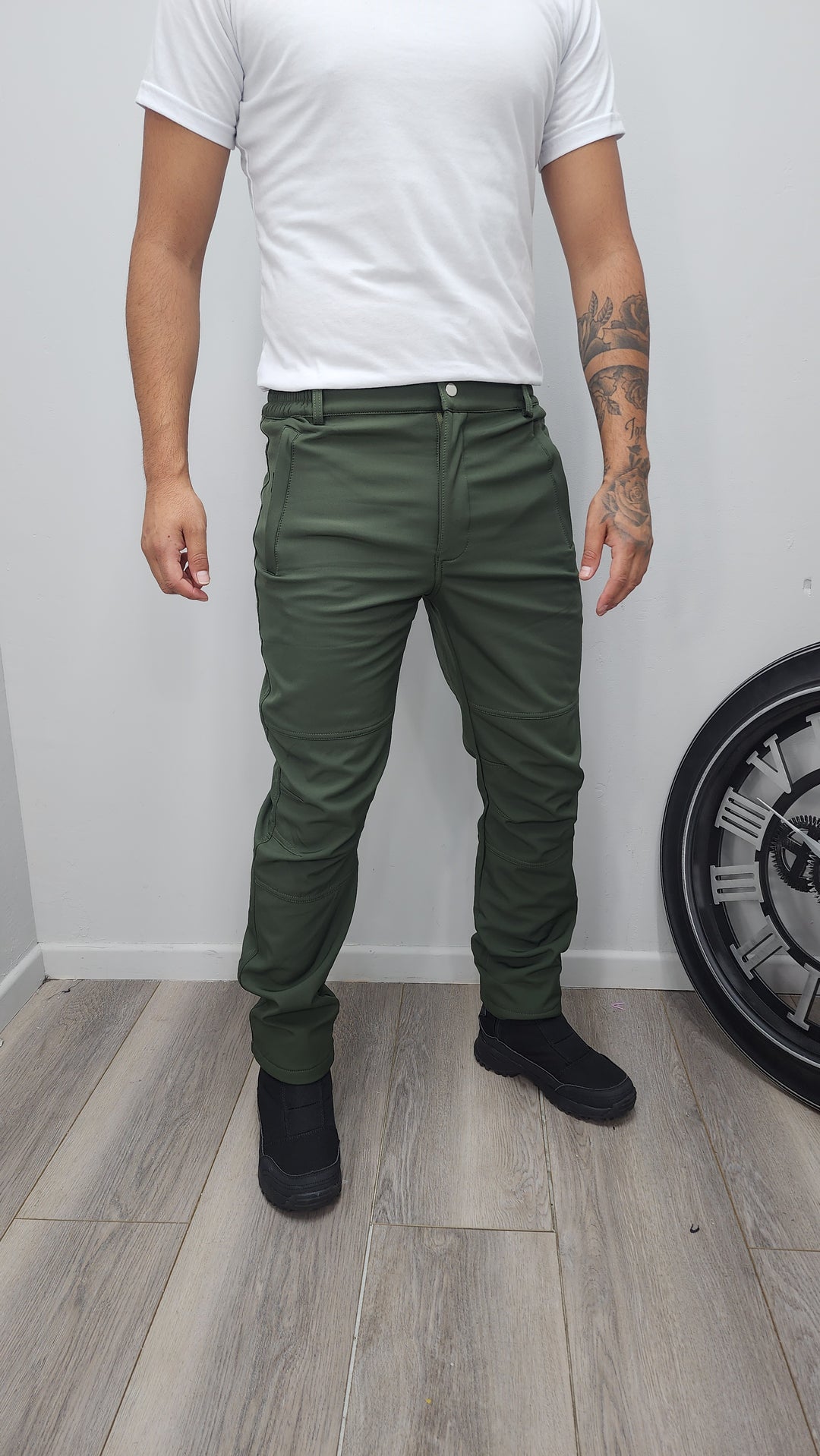 Pantalón liso Softshell 810 Verde - M - ibstore