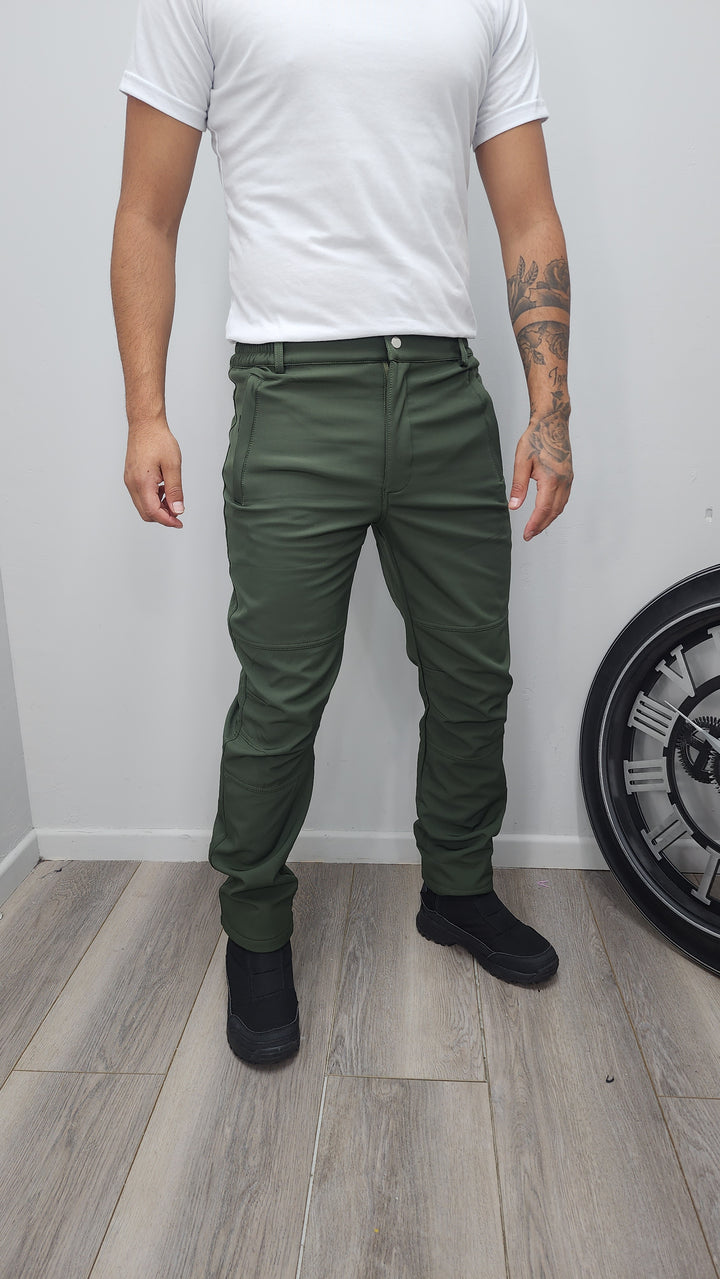 Pantalón liso Softshell 810 Verde - M - ibstore
